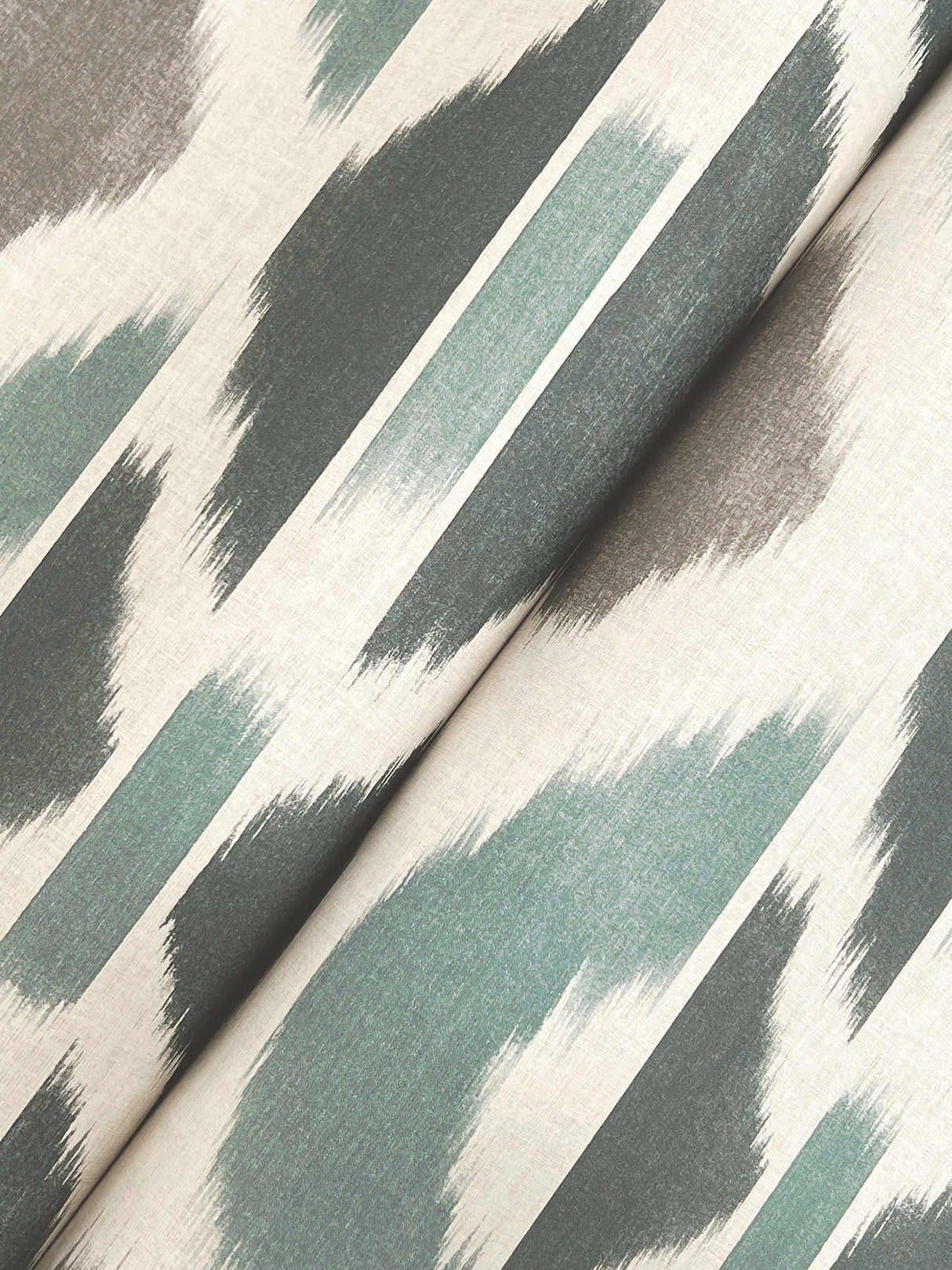 Patan Indigo by Antonina Vella Geometric Ikat Stripe Wallpaper – York Designer Series AB3092