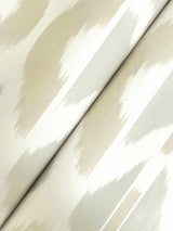 Patan Beige by Antonina Vella Ikat Geometric Non Woven Wallpaper – York Designer Series AB3093