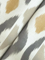 Patan Taupe by Antonina Vella Geometric Ikat Wallpaper – Antonina Vella AB3095