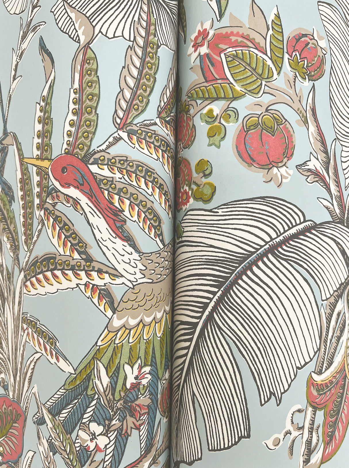 Heronwood Sky Blue by Antonina Vella Animals & Insects Wallpaper – York Designer Series AB3102