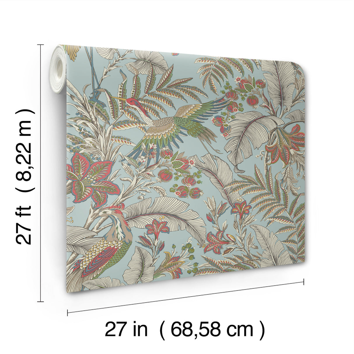 Heronwood Sky Blue by Antonina Vella Animals & Insects Wallpaper – York Designer Series AB3102