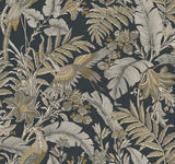 Antonina Vella Heronwood Black Wallpaper AB3104 pattern detail