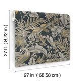 Heronwood Black by Antonina Vella Wallpaper – York Designer Series AB3104