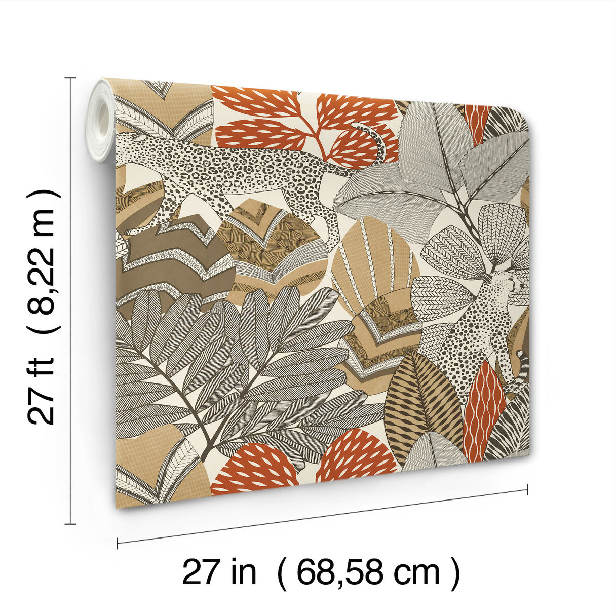 Namiri Ochre by Antonina Vella Tropical Wallpaper – York Designer Series AB3111