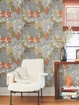 Namiri Ochre by Antonina Vella Tropical Wallpaper – York Designer Series AB3111