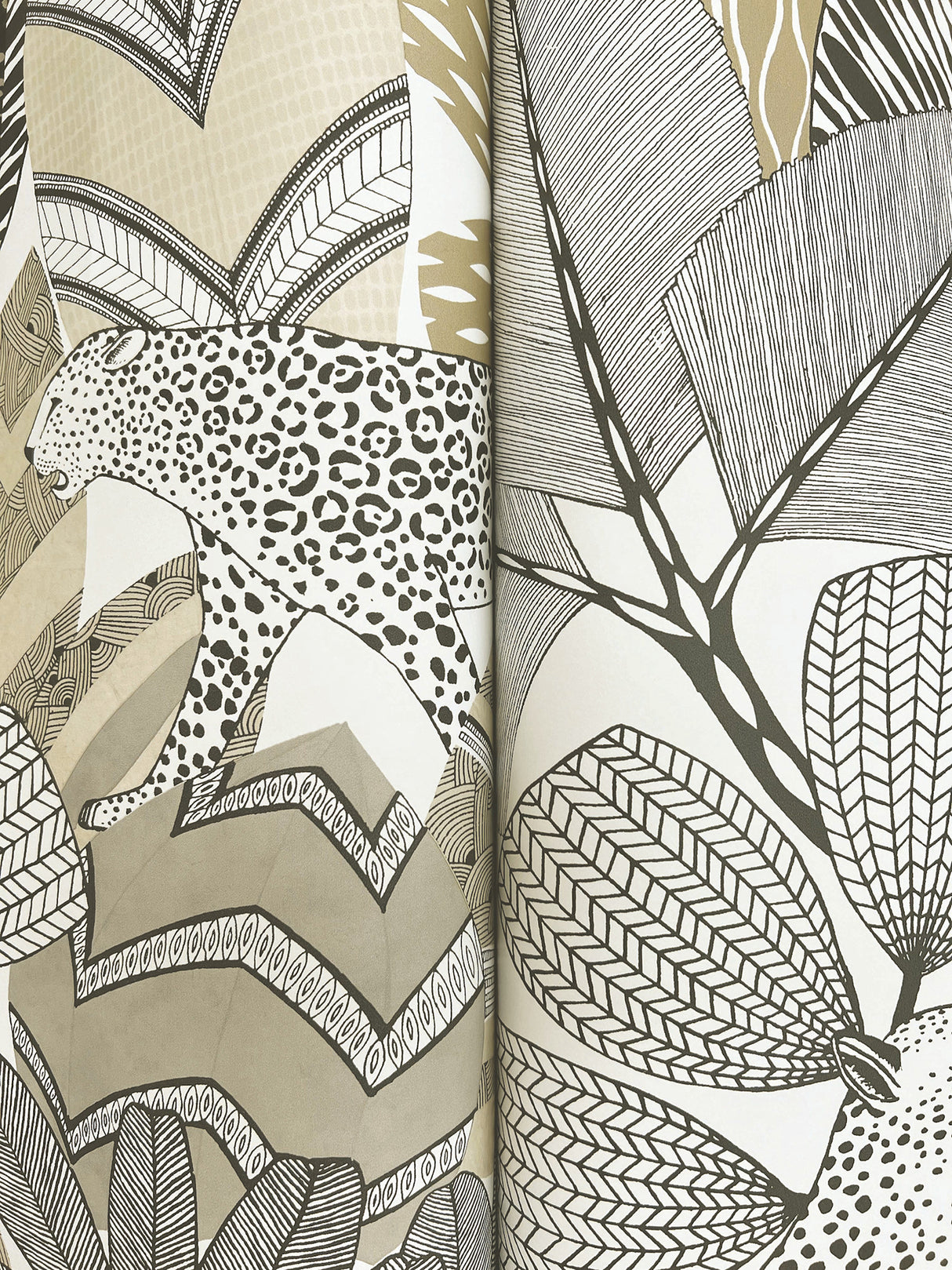 Namiri Neutral by Antonina Vella Tropical Animal Wallpaper – York Designer Series AB3113