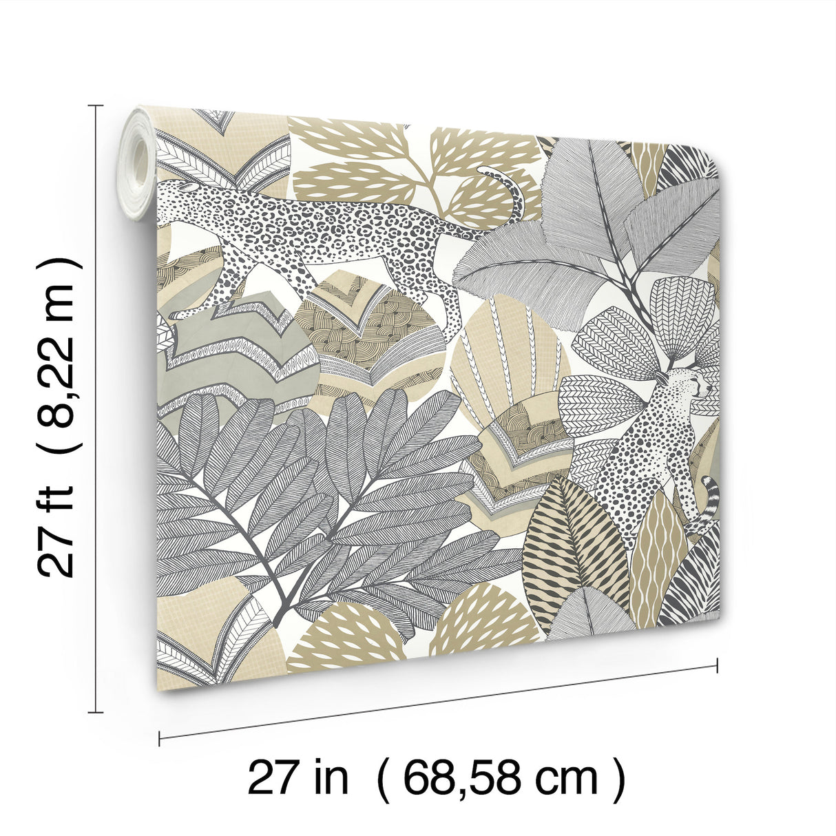 Namiri Neutral by Antonina Vella Tropical Animal Wallpaper – York Designer Series AB3113
