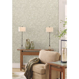 Rowan Neutral Botanical Non Woven Wallpaper with Leaf and Berry Motif - York AC9136