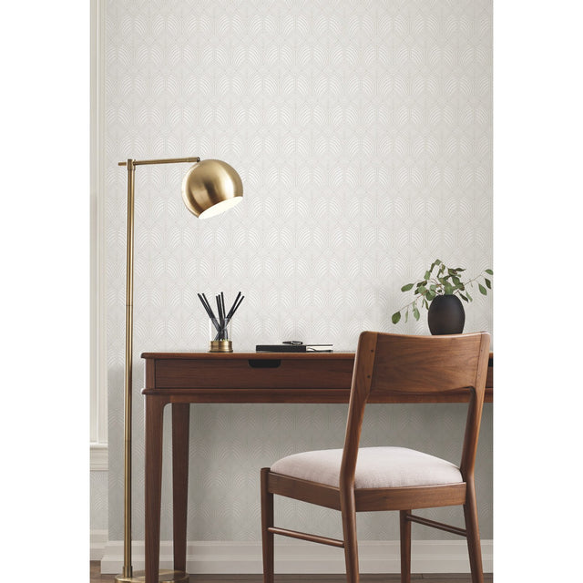 Craftsman Pearl Geometric Non Woven Wallpaper - York AC9183