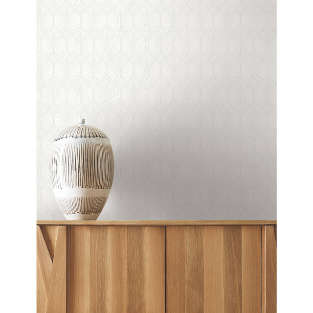 Craftsman Pearl Geometric Non Woven Wallpaper - York AC9183