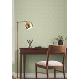 Craftsman Green Geometric Wallpaper with Arts & Crafts Motif - York AC9185
