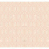 Craftsman Blush Geometric Wallpaper with Arts and Crafts Motif - York AC9186