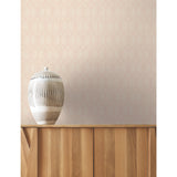 Craftsman Blush Geometric Wallpaper with Arts and Crafts Motif - York AC9186