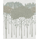 Oakwood Grove White Wallpaper with Arts and Crafts Botanical Scenic  York AC9221D
