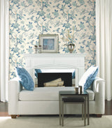 Fanciful Blue & White by York Wallcoverings Wallpaper – York Wallcoverings AF1900