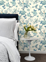 Fanciful Blue & White by York Wallcoverings Wallpaper – York Wallcoverings AF1900