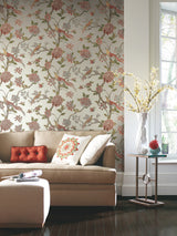 Fanciful Silver & Blue by York Wallcoverings Wallpaper – York Wallcoverings AF1905