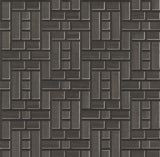 Teahouse Panel Black Geometric Non Woven Wallpaper - York AF6605