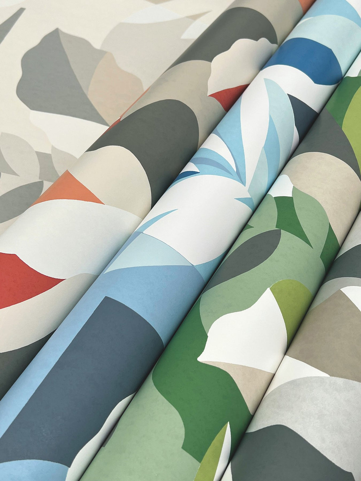 Papier Colle Brick Wallpaper with Abstract Botanical Motif - York AG2001