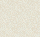 Nebulous Cloud Almond & Metallic Wallpaper with Modern Geometric Motif - York AG2021