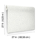 Nebulous Cloud Duck Egg Wallpaper with Modern Geometric Abstract Pattern - York AG2022