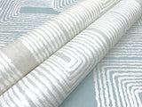 Zulu Thread Azure & Gold Wallpaper with Pearl Effect, Bohemian Pattern - York AG2034