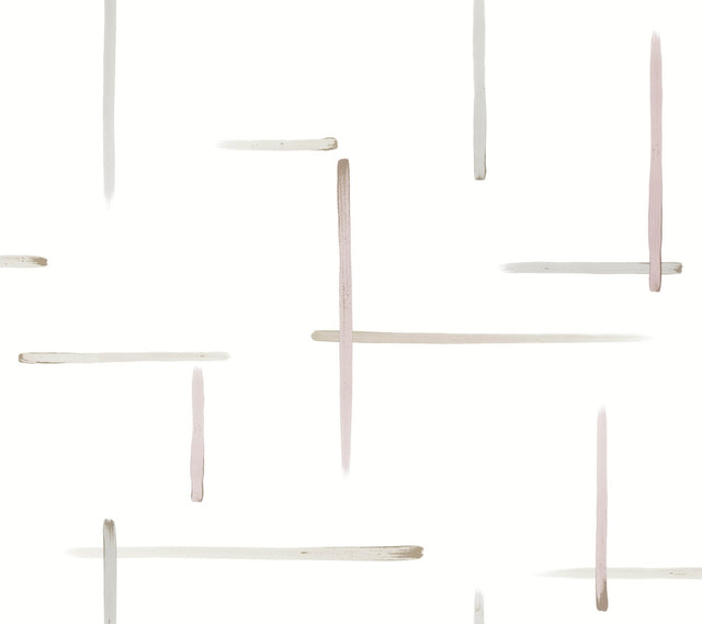 Gilded Sumi-E Orchid & Glint Modern Abstract Wallpaper - York AG2040