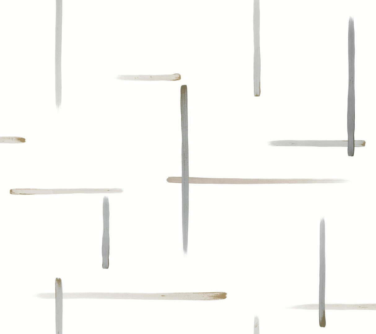 Gilded Sumi-E Black & Gold Wallpaper with Metallic Abstract Brushstroke Pattern, Modern - York AG2041