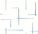 Gilded Sumi-E Blue & Glint Abstract Modern Wallpaper - York AG2042