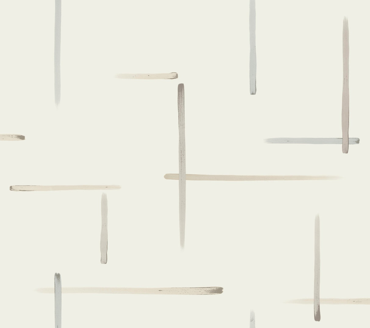 Gilded Sumi-E Neutral & Glint Wallpaper with Metallic Abstract Brushstroke Pattern, Modern - York AG2043