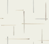 Gilded Sumi-E Neutral & Glint Wallpaper with Metallic Abstract Brushstroke Pattern, Modern - York AG2043