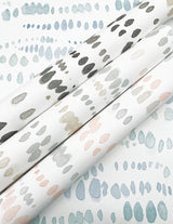 Dewdrops Black & Taupe Wallpaper with Bohemian Modern Pattern - York AG2046