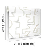 Abstract Aura Neutral Wallpaper with Modern Geometric Pattern - York AG2053