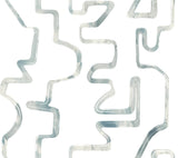 Abstract Aura Blue Smoke Wallpaper with Modern Geometric Watercolor Lines - York AG2055SAM