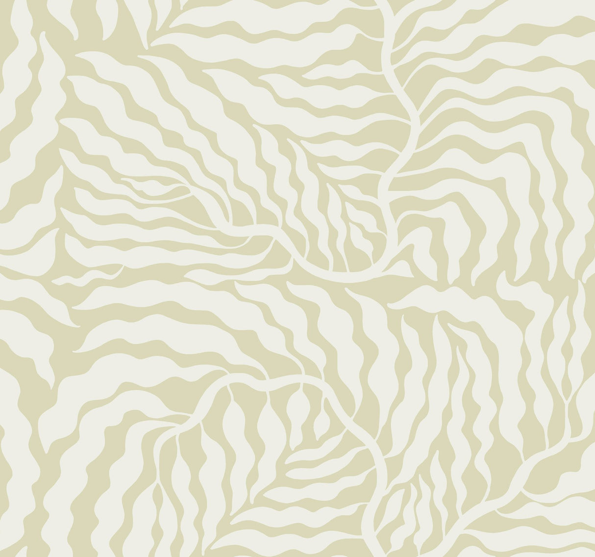 Fern Fronds Light Green & White Wallpaper with Modern Botanical Pattern - York AG2065