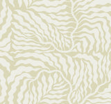 Fern Fronds Light Green & White Wallpaper with Modern Botanical Pattern - York AG2065