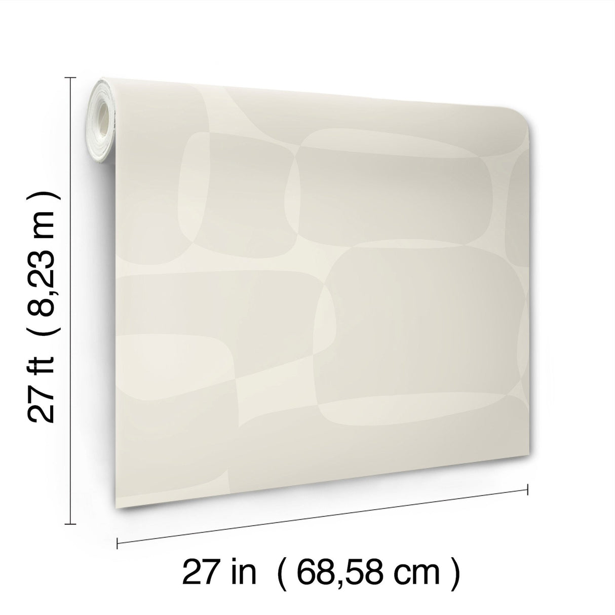 Block Caramel & Cream Wallpaper with Retro Geometric Pattern - York AG2071