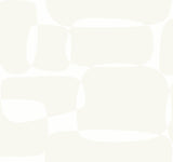 Block White & Ivory Geometric Retro Wallpaper - York AG2072