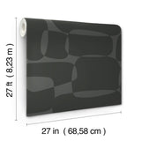 Block Black & Metallic Geometric Retro Non Woven Wallpaper - York AG2073