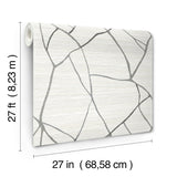 Raska Ivory Faux Grasscloth Modern Wallpaper - York AG2081