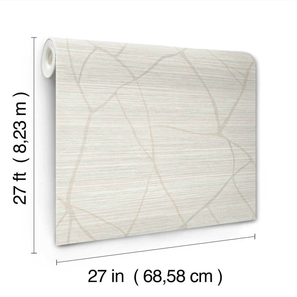 Raska Sand Wallpaper with Modern Faux Grasscloth Textured Pattern - York AG2083