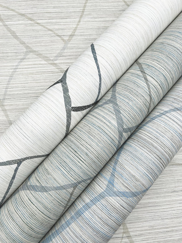 Raska Jade Faux Grasscloth Modern Wallpaper - York AG2084