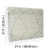 Raska Jade Faux Grasscloth Modern Wallpaper - York AG2084