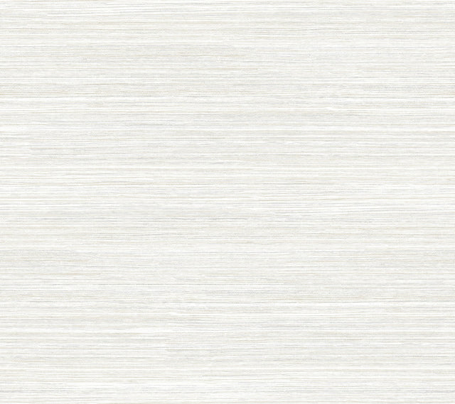 Fountain Grass Ivory Wallpaper with Faux Grasscloth Texture - York AG2087