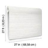 Fountain Grass Ivory Wallpaper with Faux Grasscloth Texture - York AG2087