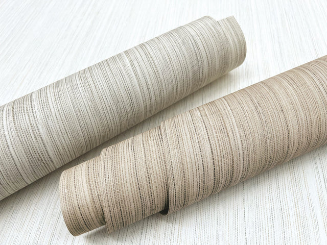 Fountain Grass Taupe Wallpaper with Faux Grasscloth Texture - York AG2088