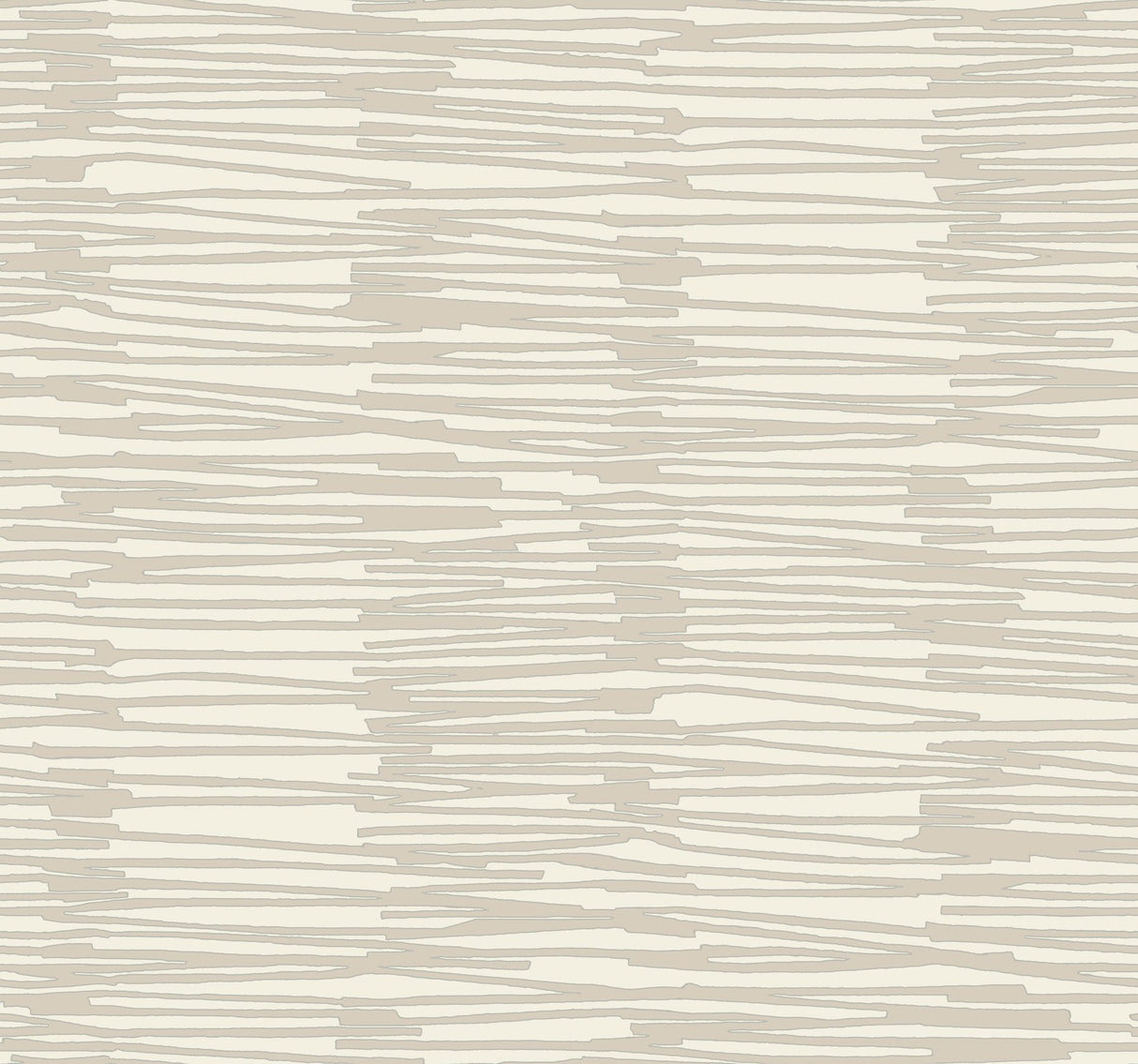 Water Reed Thatch Linen & Silver Wallpaper with Metallic Modern Bohemian Pattern - York AG2093