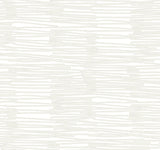 Water Reed Thatch Ivory & Glint Wallpaper with Metallic Modern Bohemian Pattern - York AG2096
