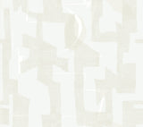 Modern Tribal Dove & Sand Wallpaper with Geometric Bohemian Pattern - York AG2102