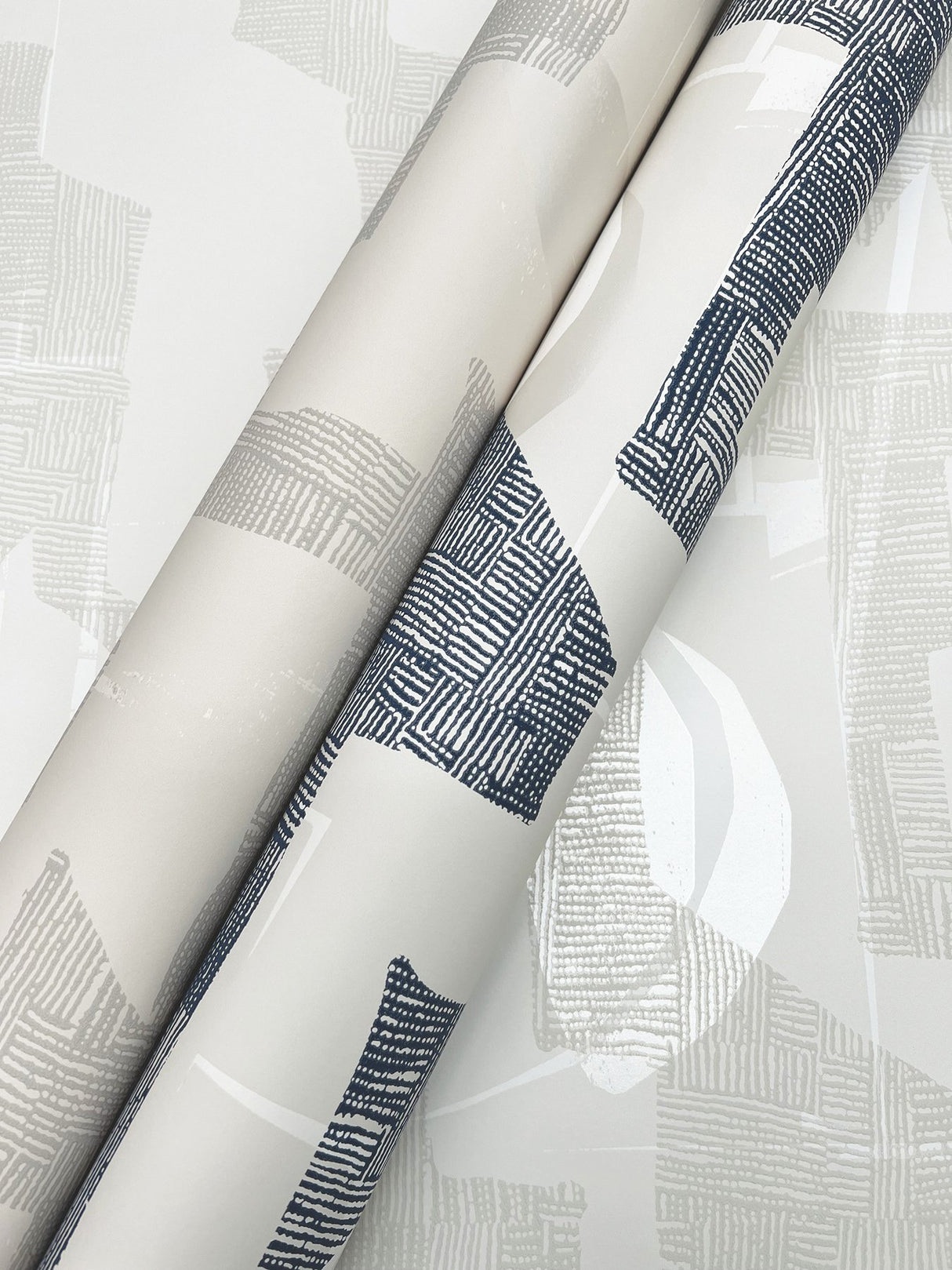 Modern Tribal Dove & Sand Wallpaper with Geometric Bohemian Pattern - York AG2102
